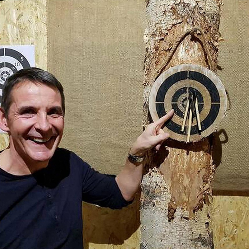 Small Viking Axe Game, Axe Throwing Game With Wooden Target Darts Set, Throwing Game Set Outdoor Shooting Exercises Durable
