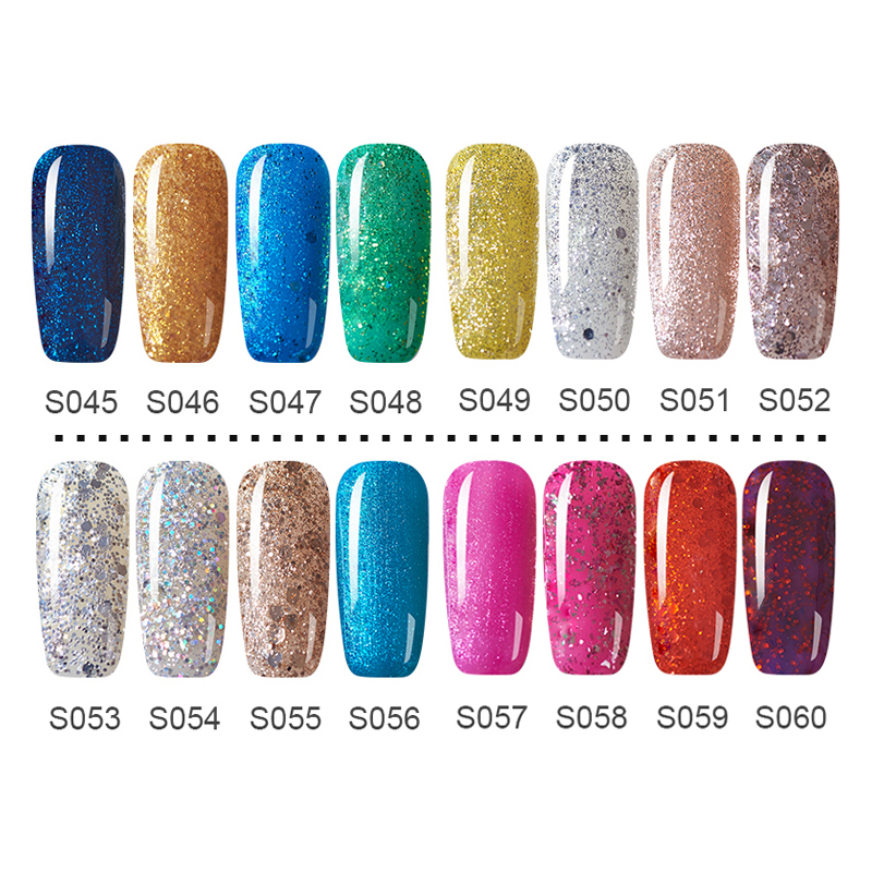HAZEL Gel Polish Nail Gel Polish UV Gel Polishes Semi Permanent Gel Varnish Hybrid Glitter Manicure Primer Top Coat Nail Art
