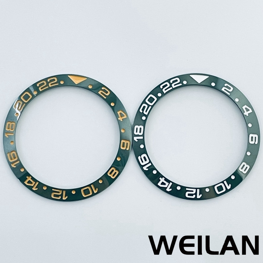 38mm Ceramic Bezel GMT Diver Style 40mm Case Inlay Bezel Replacement Diving Inlay Accessories