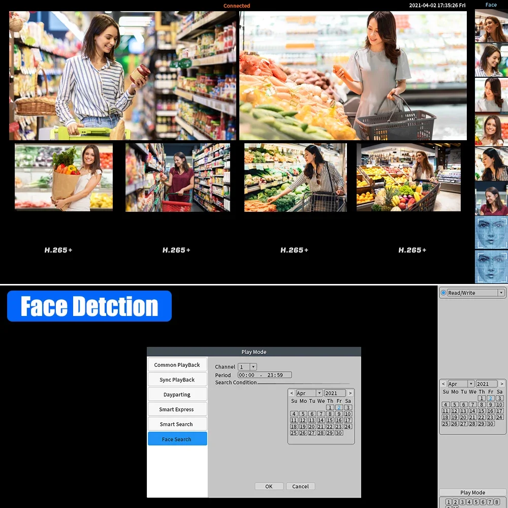 36CH 8MP/4K 5MP NVR H.265 4K NVR DVR Video Recorder IP Camera Surveillance Security CCTV System Support 1 HDD 8TB Port