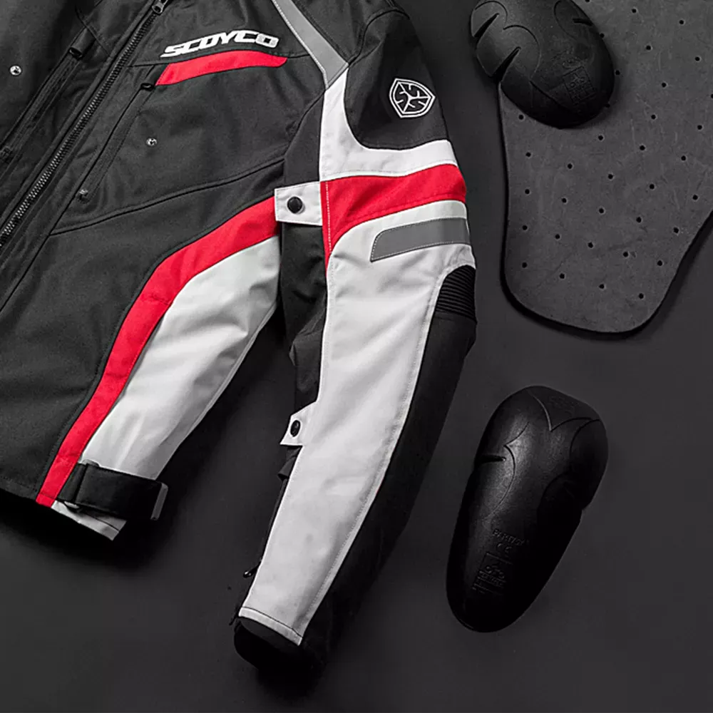 SCOYCO Motorcycle Jacket Men Windproof Moto Riding Racing Motorbike Clothing Protective Gear for Autumn Winter
