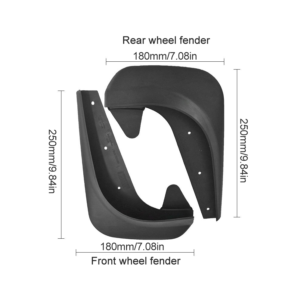 4pcs Universal Mud Flaps Mudflaps Splash Guards Mudguards Front Rear For Dacia Dokker Duster Lodgy Logan Sandero Stepway Nova
