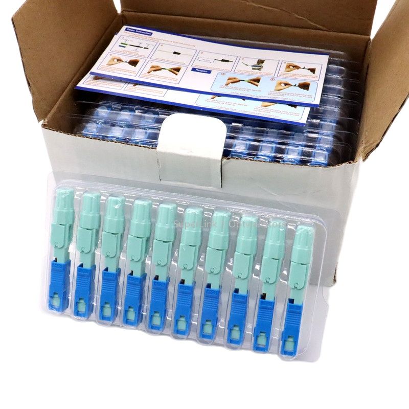 NEW Fast Connector Color sc apc sc upc fiber optic single-mode Cold Connector optical fiber connector Ftth tool Free Shipping