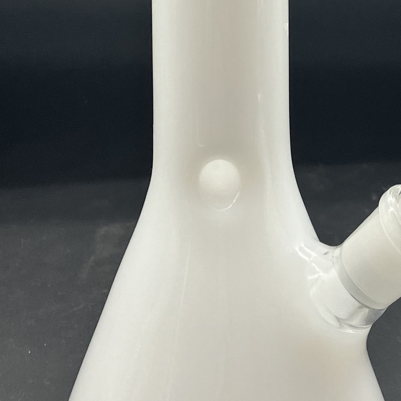 Borosilicate Glass Bong,Glass Water Pipe,White Jade Beaker,Glass Hookah,Smoking Accesaries,10in