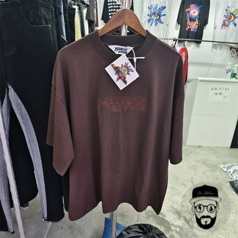 highquality pure cotton House of errors mens Tshirt in six colors oversized and loose fitting top tee 240516