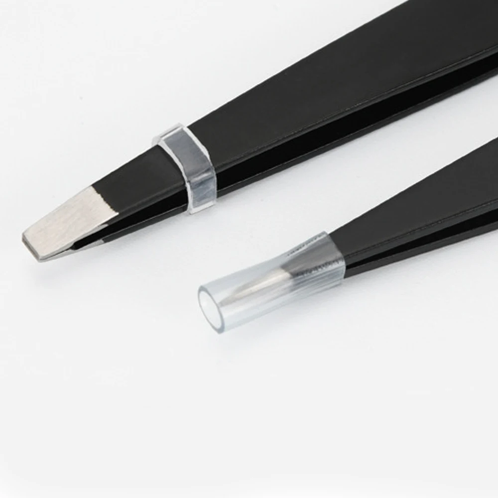 New Sdottor 3pcs/bag Professional Tweezers Set Slanted Flat Tip Pointed Eyebrow Tweezers Pick Up Tools Eyelash Extensions Facial