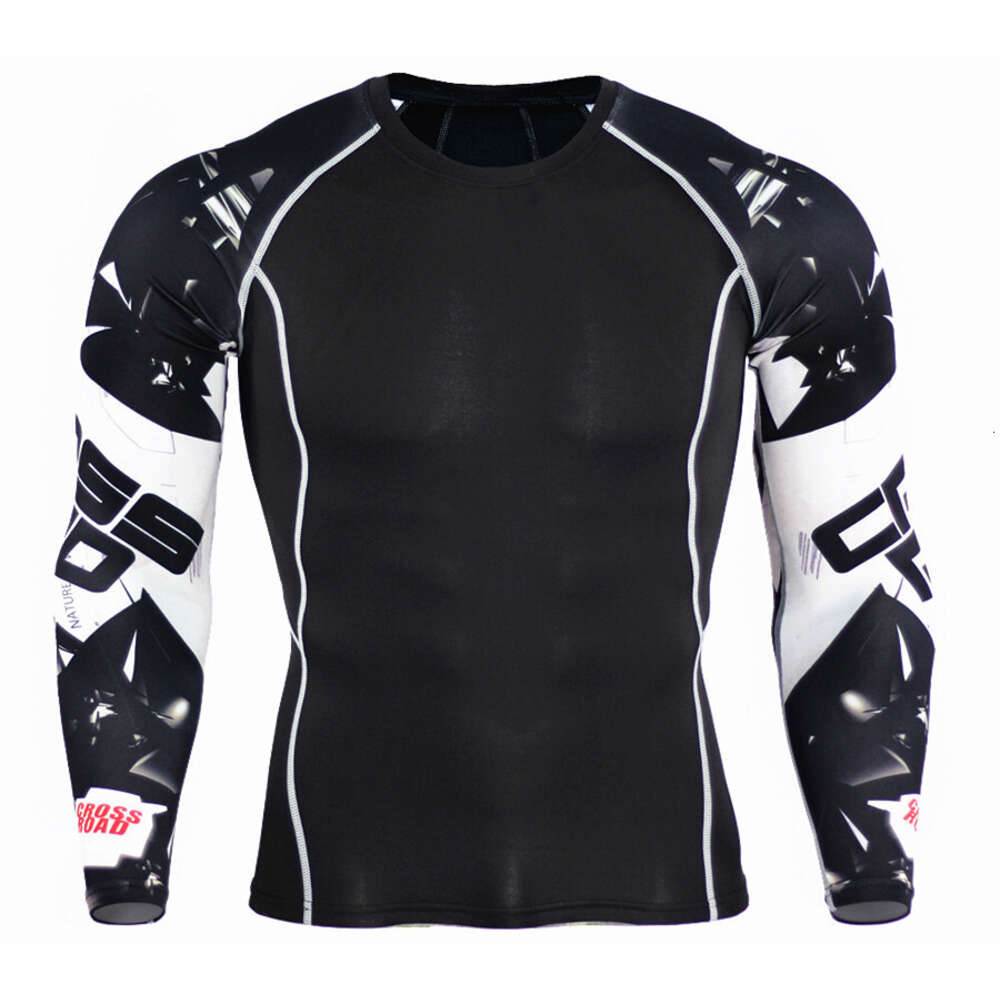 Ddmytiger Flower Arm Sports Quick Drying Men S T Shirt Basketball Running Fiess Elastic Training Compression Suit H