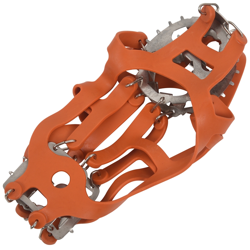 DOME 18 Teeth Ice Gripper Spike For Shoes Anti Slip Climbing Snow Spikes Crampons Cleats Chain Claws