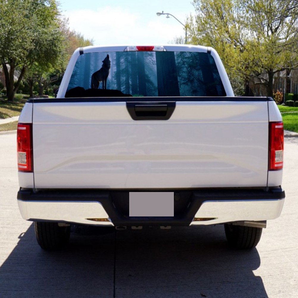 A160 for Truck Suv Pickup 3D Rear Windshield Sticker Sun Visor Decor Rear Window Gl Poster 165 x 56CM / 65 x 22 Inch