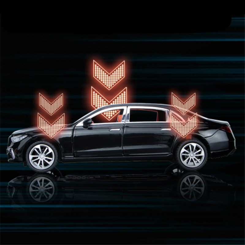 Diecast Model Cars 1 24 C-Class C260 L Alloy Car Model Diecasts Metal Toy Vehicles Car Model High Simulation Sound and Light Collection Kids Gifts