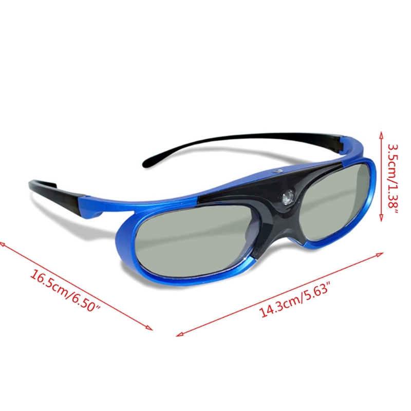 3D Glasses Active Shutter Rechargeable Eyewear For NEC Optoma Zhige DLP Projectors Glasses
