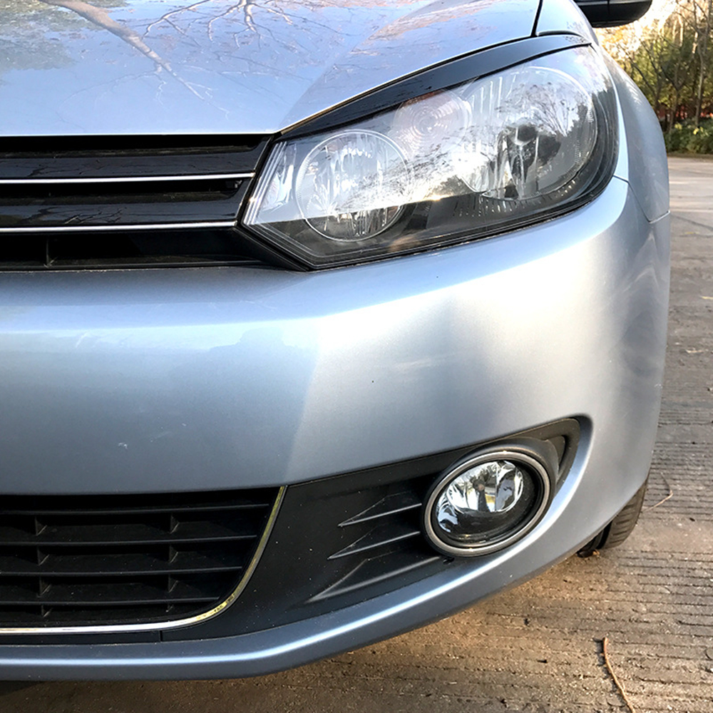 For Volkswagen VW GOLF 6 VI MK6 GTI GTR GTD 2008-2013 Headlight Eyebrow Headlamp Eyelid Trim Front Head Light Cover Sticker Brow
