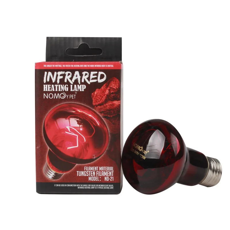 Reptile Heat Lamp Bulb Infrared Basking Spot Lamp 110V/220V Amphibian Snake Lamp Heat Reptile Bulbs 25W 50W 100W luz terrario