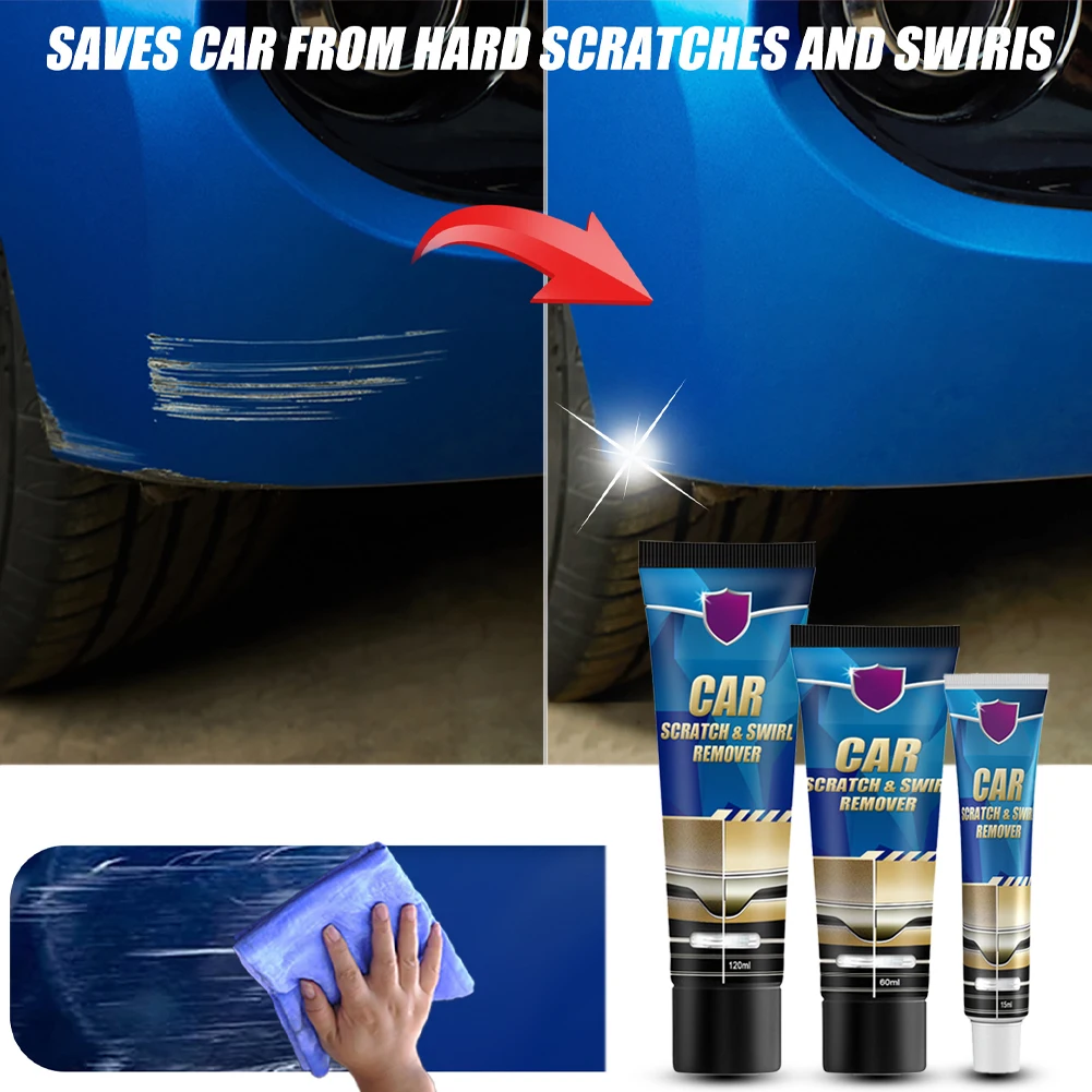 Car Scratch Remover Kit Auto Body Paint Scratches Repair Polishing Wax Swirl Removing Repair Tool Car Care Accessories