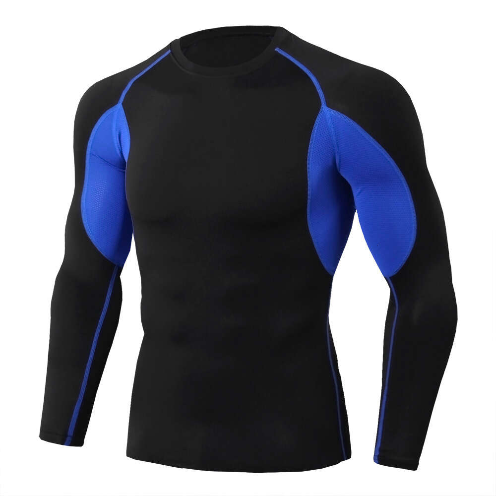Ddmytiger PRO Tight Fiess Running Training Elastic Quick Drying Round Neck Long Sleeve Men S T Shirt H