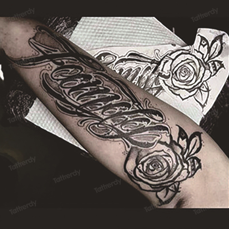 Herbal Juice ink Long Lasting Tattoo Sticker Armband Sleeve Arm Temporary Tattoos Waterproof Semi Permanent Body Art Men Adult