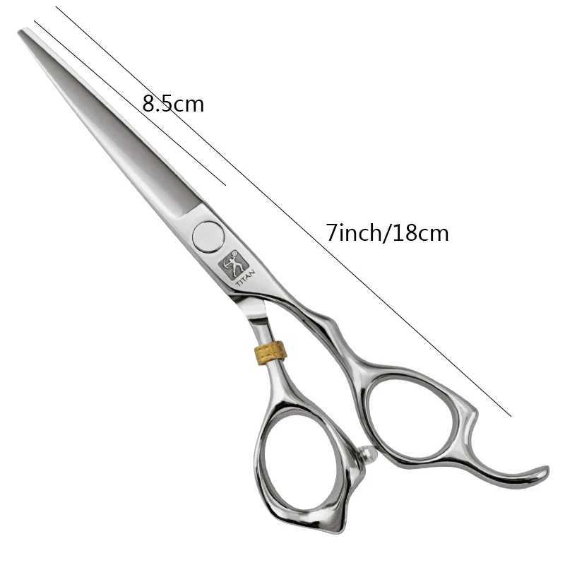Hair Scissors Titan Hair Scissors Barber Sheet professional cutting scissors 7-inch JP 440C stainless steel Q240521