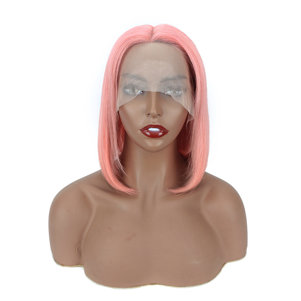 T Shaped Front Lace Human Wig Full Set BOB Human Hair Wigs Wig Colored Brazilian Remy Wigs Human Hair