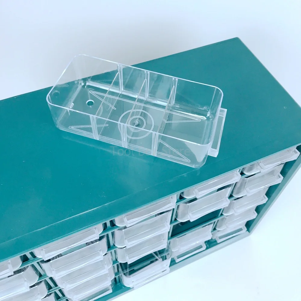 25 Multi-grid Drawer Storage Parts Wall-mounted Screws Organizer Electronic Component Storage Cabinet Garage Workshop Tool Box