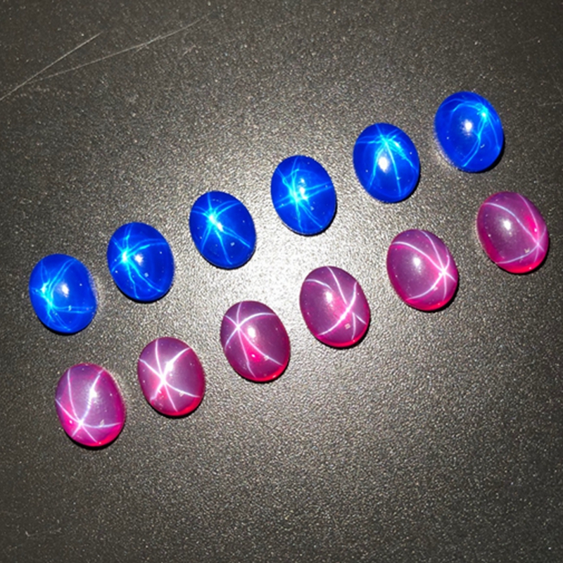 Natural Star Sapphire Ruby VVS Loose Gemstones for Making Diy Wedding Jewelry Gem