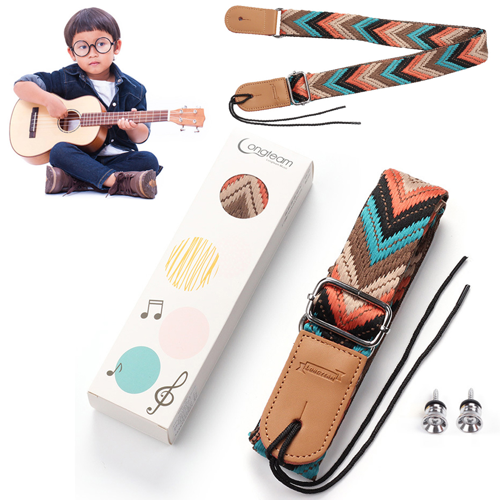 Adjustable Strap Retro Guitar ddmysmile Vintage Ukulele Shoulder Belt For Classical Guitar Ddmysmile Mandolin Banjo Smile