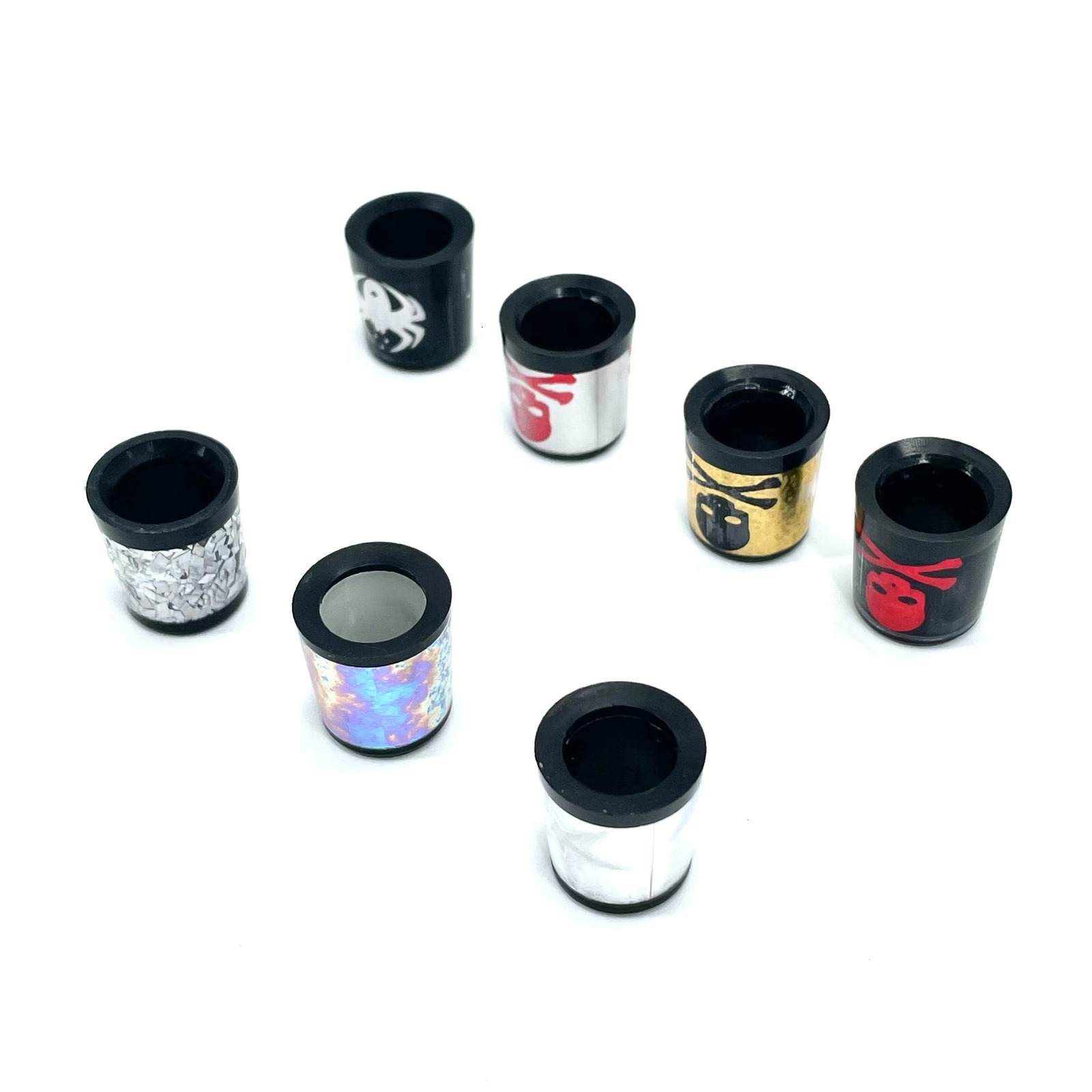 10pcs Plastic Golf Colored Skull Ferrules Fit Iron Shaft spec 93 15137mminner higher outer size 240513
