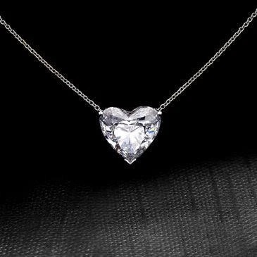 Crystal Cubic Zircon Love Heart Necklace Designer Jewelry Gifts for Lovers Gold Silver Filled Iced Out Heart Cross Crown Necklaces Woman Wed Gifts Fas