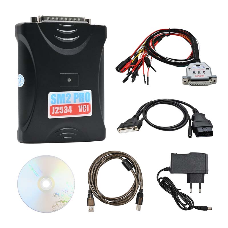 SM2 PRO J2534 VCI PCM OBD2 Programmer Dongle 67 IN 1 ECU Read&Write V1.20 EEPROM FLASH BENCH OBD Update SM2 Hardware 12V/24V