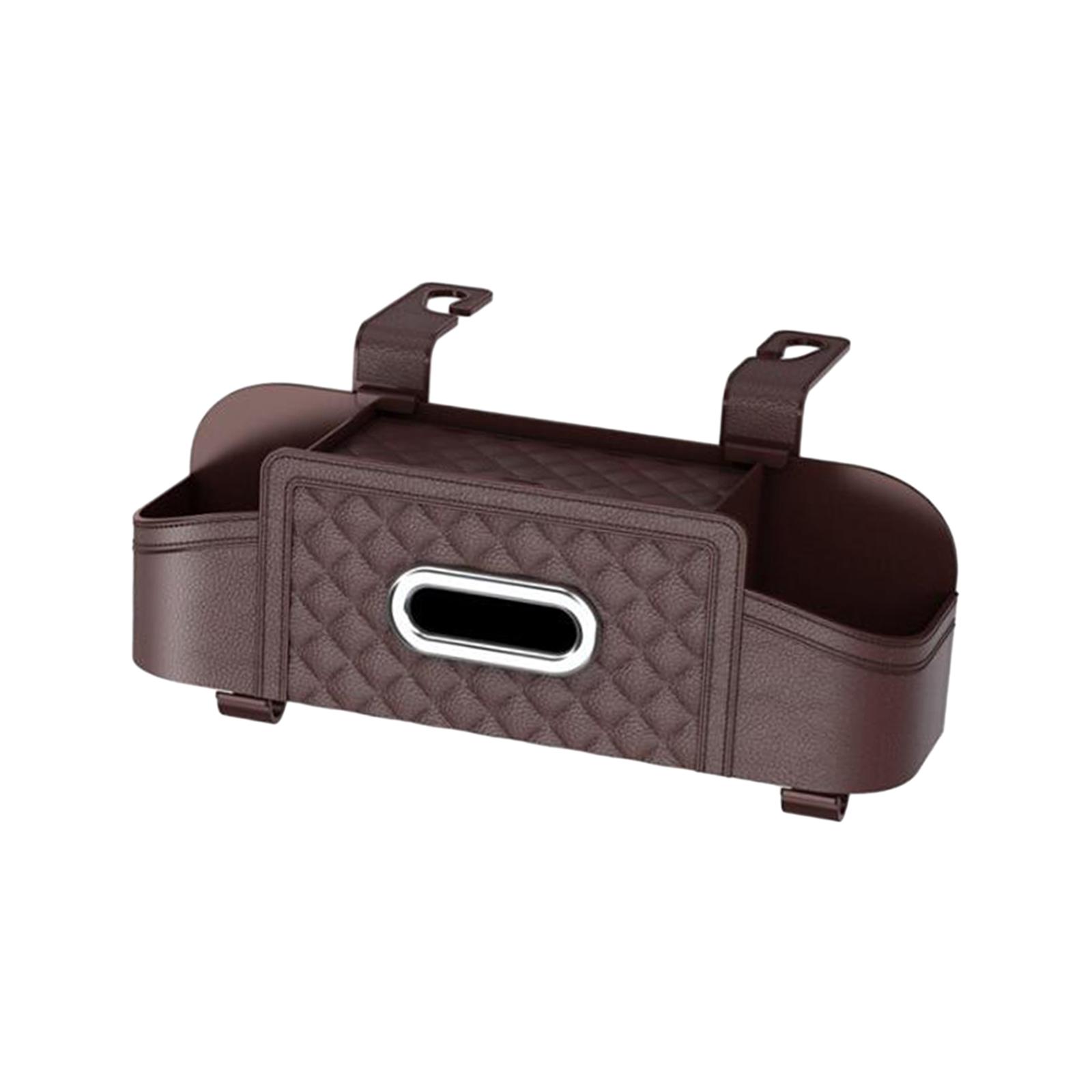 Car Backseat Organizer Tissue Box Automotive Accessories under Seat Auto Back Seat Paper Bag Cup Holder Seat Back Storage Box