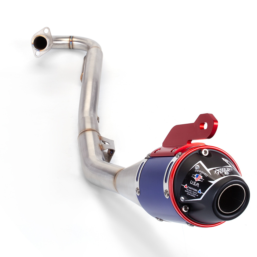45mm Off-road Motorcycle Exhaust Muffler with Front Link Tube For Honda CRF230F 18-20 Year Dirt Bike Exhaust System Modify Parts