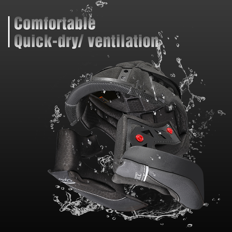 Safety Lightweight Full Face Helmets Motorcycles DOT Certified Comfortable Dual Visor Cyril Breathable Sport Street Moto Helmet