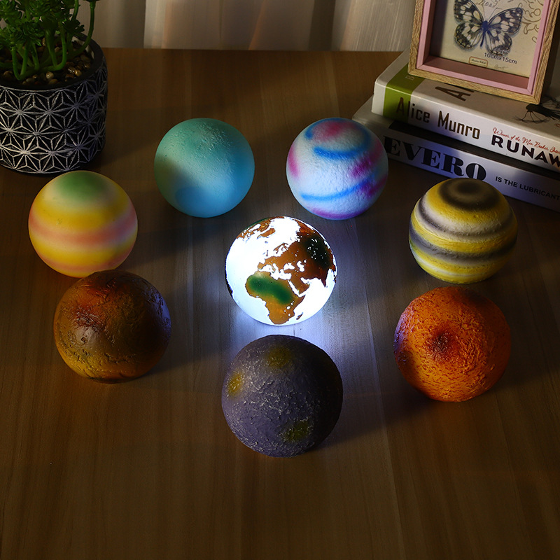 Star lights, eight major galaxies, painted galaxies, small night lights, LED holiday gift creative ornaments Eight