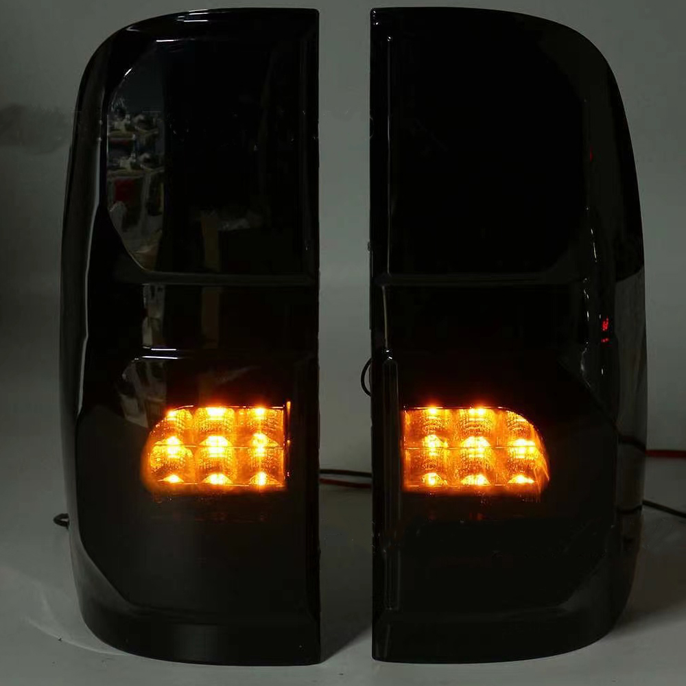 2PCS LED Tail Light Rear Running Light+Brake+Reverse Lamp+ Amber Turn Signal Taillight Assembly For Hilux Vigo 2005-2015