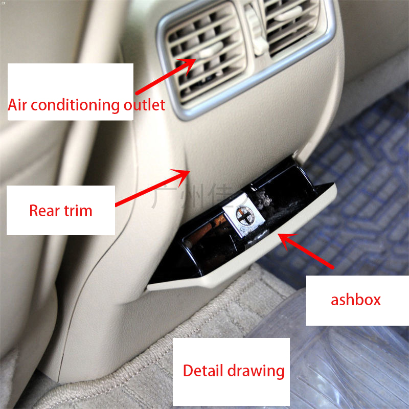 AH323 For Nissan Altima Teana Rear air conditioning outlet auto parts car armrest box car accessories 2008~2012 cream-colored