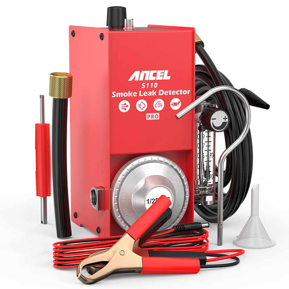 ANCEL S110 Pro Car Smoke Leak Detector With Air Pump EVAP Diagnostic Tool Vacuum Tester Fuel Pipe Leakage Locator For Car MOTO