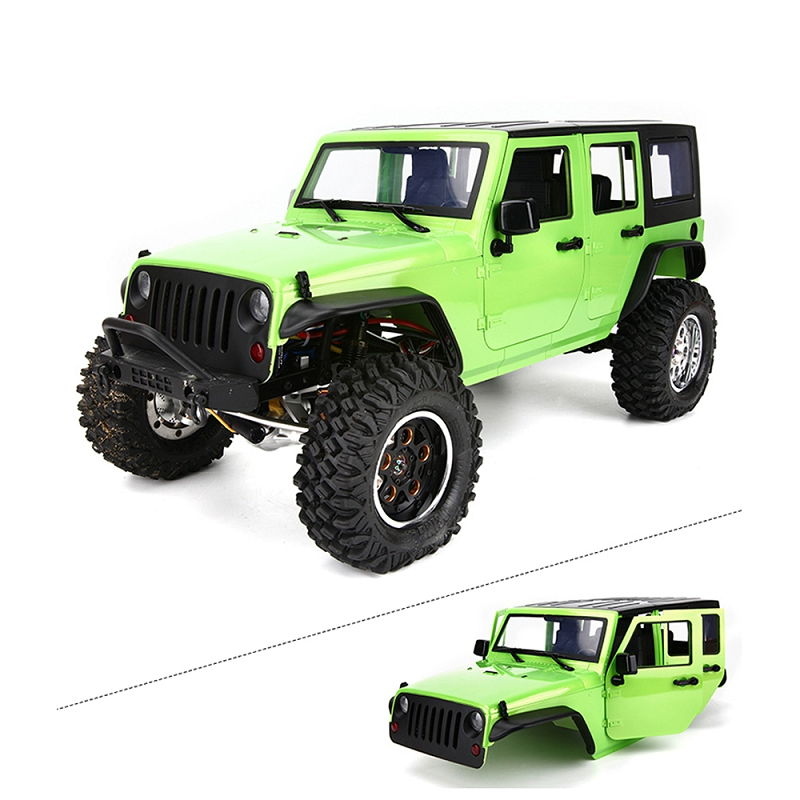 TBSCRC Unassembled 12.3inch 313mm Wheelbase Body Car Shell for 1/10 RC Crawler Axial SCX10 & SCX10 II 90046 90047 Jeep Wrangler
