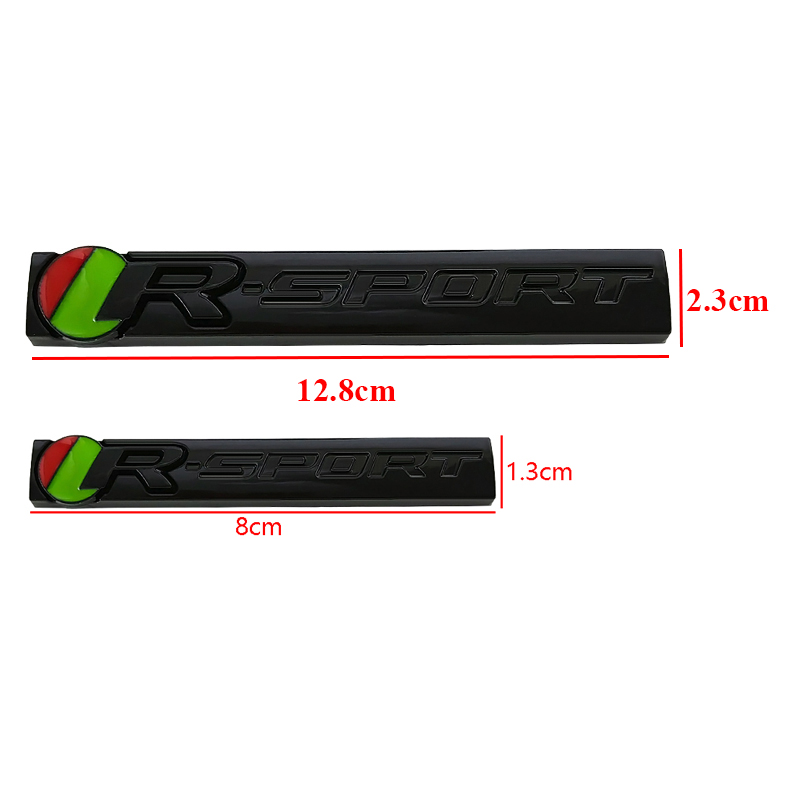 3d Metal Black RSPORT R Sport Emblem Car Rear Trunk Fender Badge For Jaguar R XJ F PACE XE XF R Sport Logo Sticker Accessories