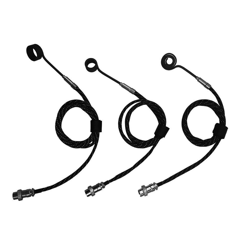 110V/220V Heater Coil 10mm/16mm/20mm with GX16 5 Pin DEN Plug and K Type Thermocouple for Dual Button Electric Digital PID Controller