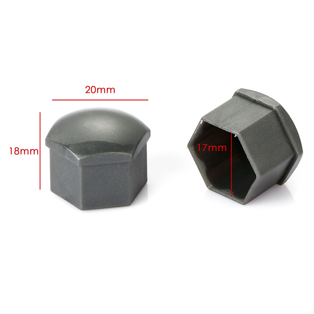 20pcs 17mm Car Wheel Nut Covers Universal Plastic Bolt Caps Auto Accessories For Audi Skoda Volkswagen VW Golf MK4 Bora Passat