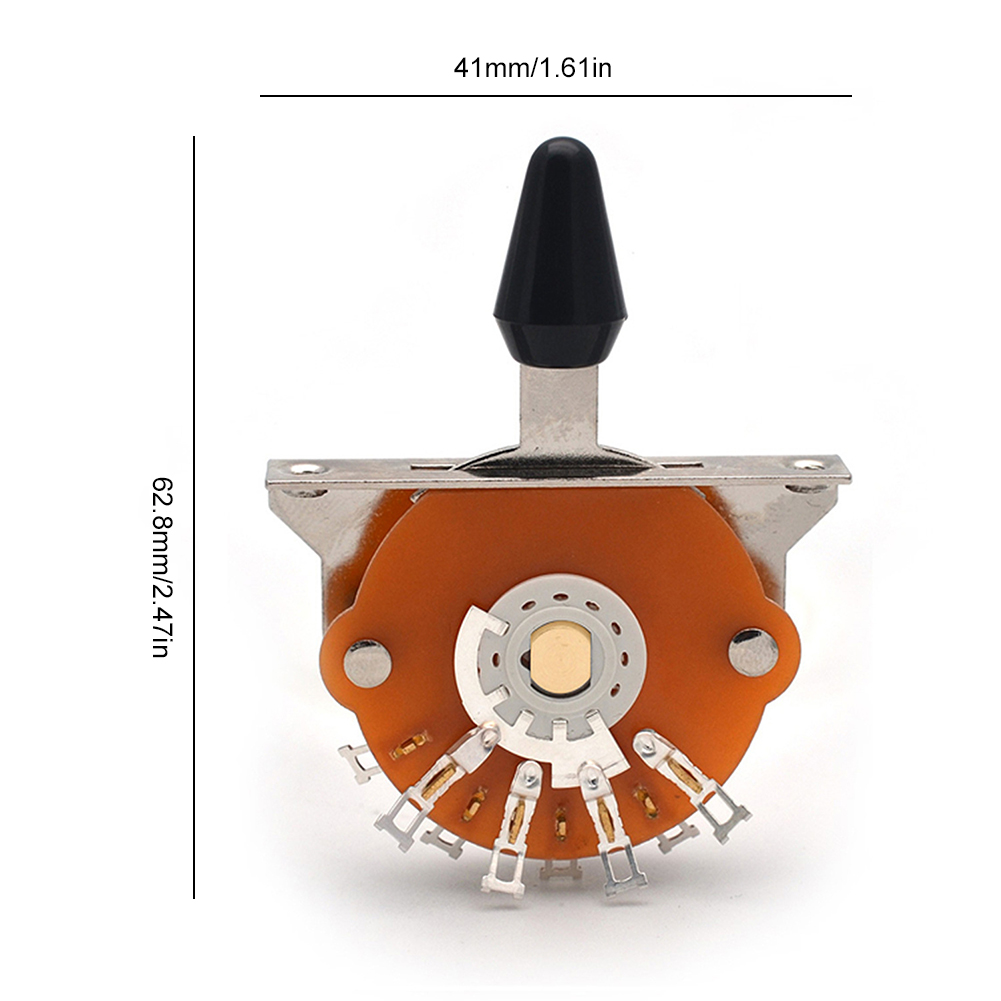 5 Way Guitar Toggle Switch Electric Guitar Switch with 2 Screws Electric Guitar Accessories Pickup Selector for Electric Guitar