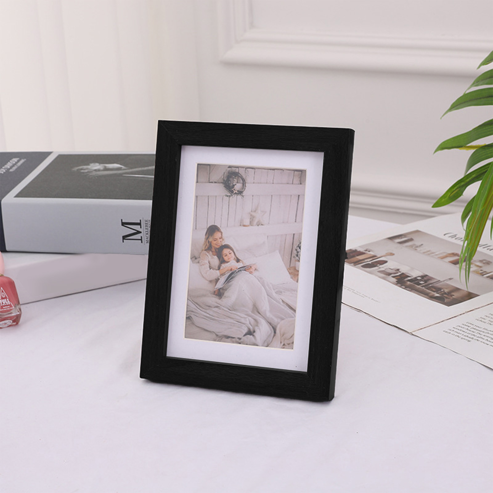 Photo Display Stand Table Black Picture Poster Frame Office Desktop Ornament 4x6 Inch H260306