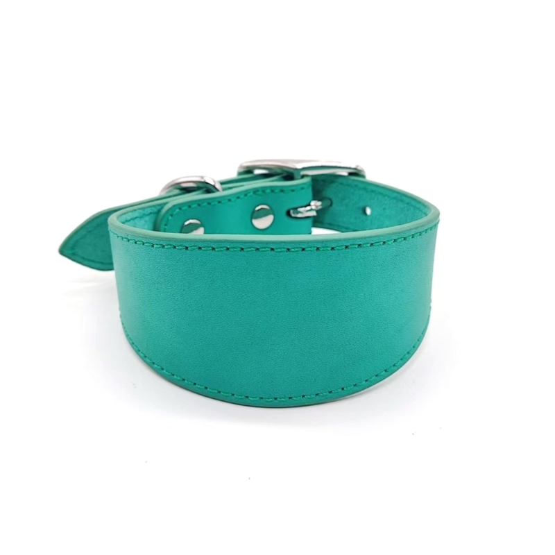 Leathers Dogs Collar Soft Padded Collar for Whippets Salukis Sighthounds Dogs Adjustable Collar Large Breeds Dogs Supply