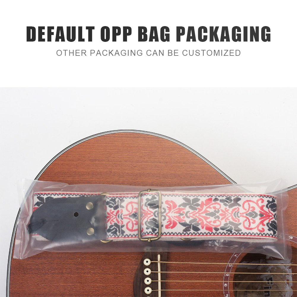 Strap Electric Acoustic Guitar ddmysmile Guitar Bass 135Cm Embroidered Back Strap With Tail Pin Plable Plectrum Guitar Accessories Smile