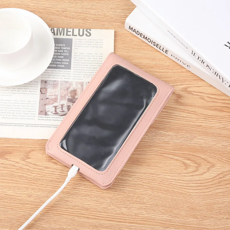 New Touchable Screen Phone Bag Girls One Shoulder Crossbody Small Bag Small Mini Printed Women's Backpack Charging Hole