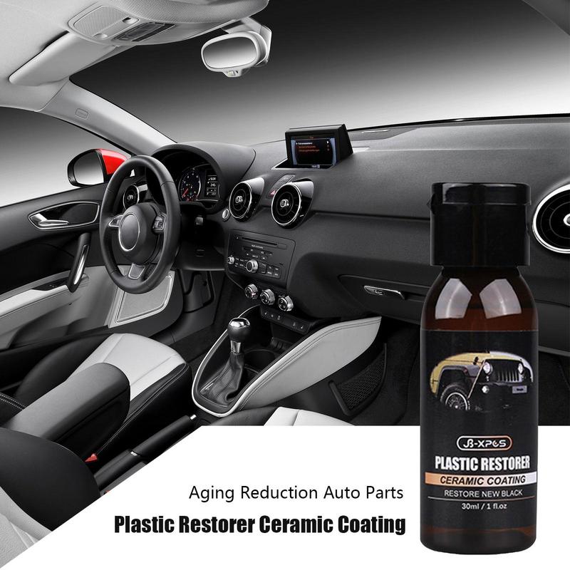 Automotive Interior Cleaning Agent 30ml Ceramic Trim Coat Kit Quick Trim Restorer Ceramic Coating Better Than Car Wax Polish And