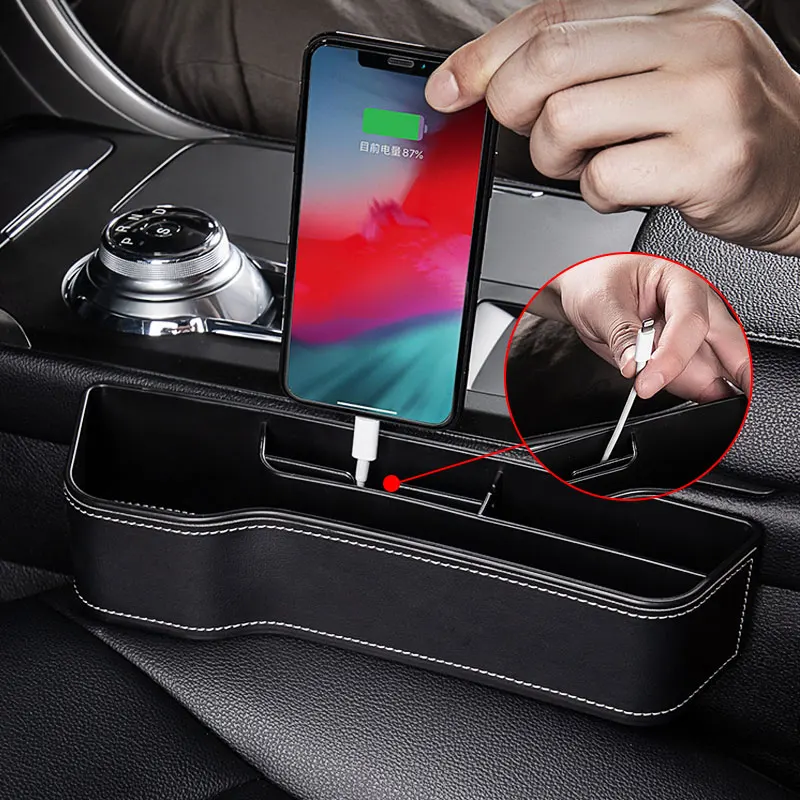 Car Seat Crevice Storage Box Seat Gap Slit Organizer For Subaru Impreza Legacy STI BRZ XV WRC Forester Crosstrek Outback