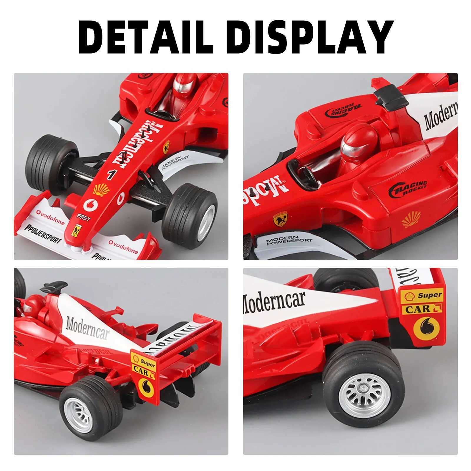 Diecast Model Cars 1 32 Scale Alloy F1 Racing Car Toy Model with Retroactive Motion Sound Light Effects - Ideal for Kids Racing Play STEM Lea
