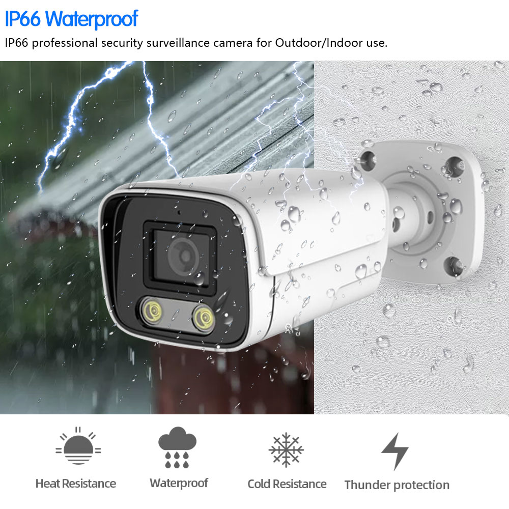 HKIXDISTE 8MP Two Way Audio Camera indoor outdoor Color Night Camera CCTV Video Surveillance Security System 32CH 4K POE NVR Kit