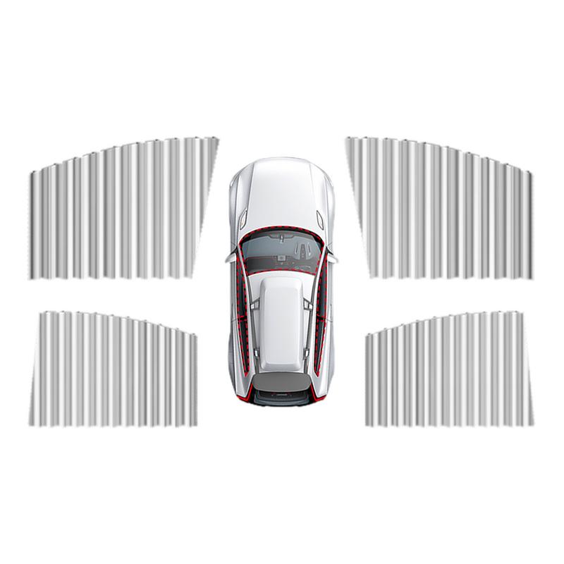 Magnetic Car Sun Shade Car Retractable Curtains Truck Blackout Curtains Car Side Window Sun Shade Car Front and Rear Sun Shade