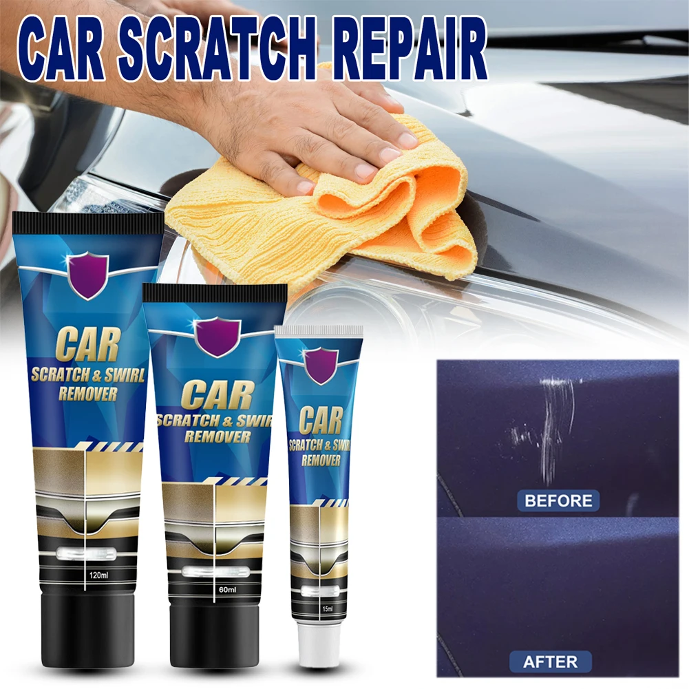 Car Scratch Remover Kit Auto Body Paint Scratches Repair Polishing Wax Swirl Removing Repair Tool Car Care Accessories
